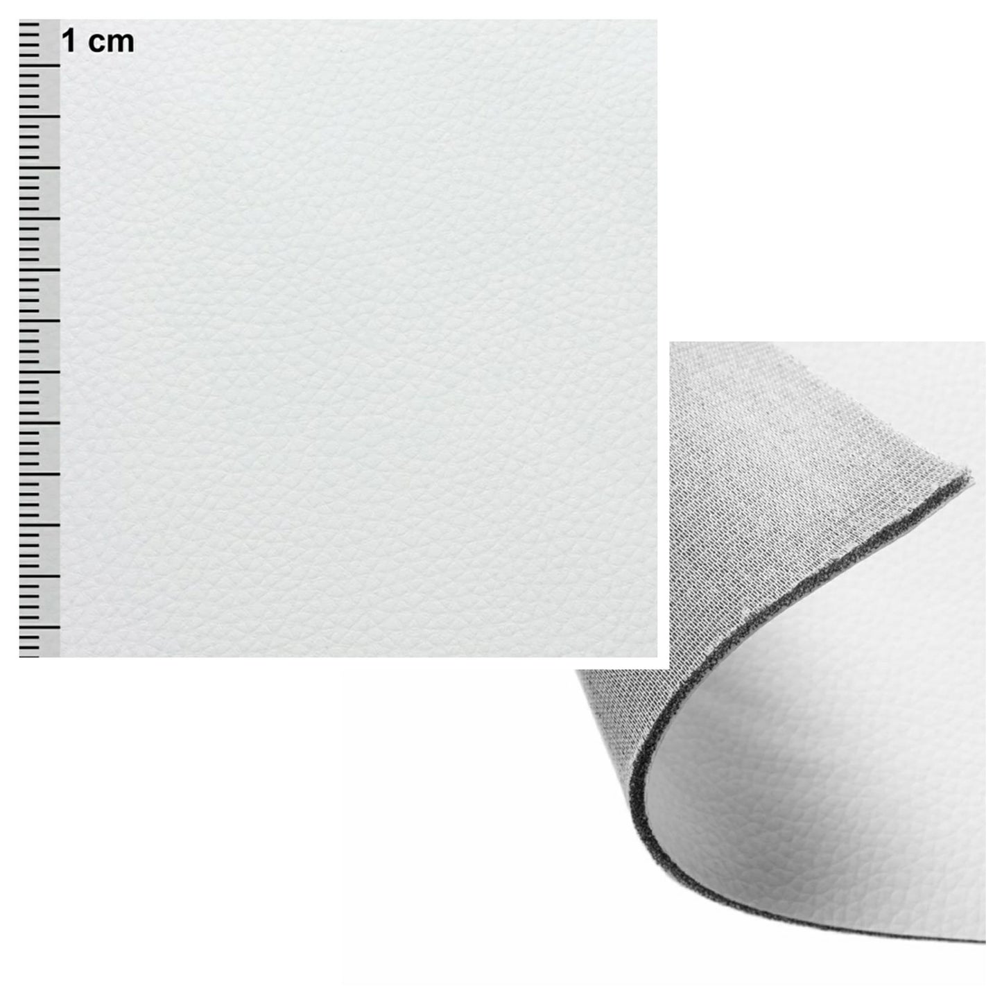 Kunstleder mit Schaumstoff ca. 5 mm (+/- 0,5 mm) und Unterware Meterware