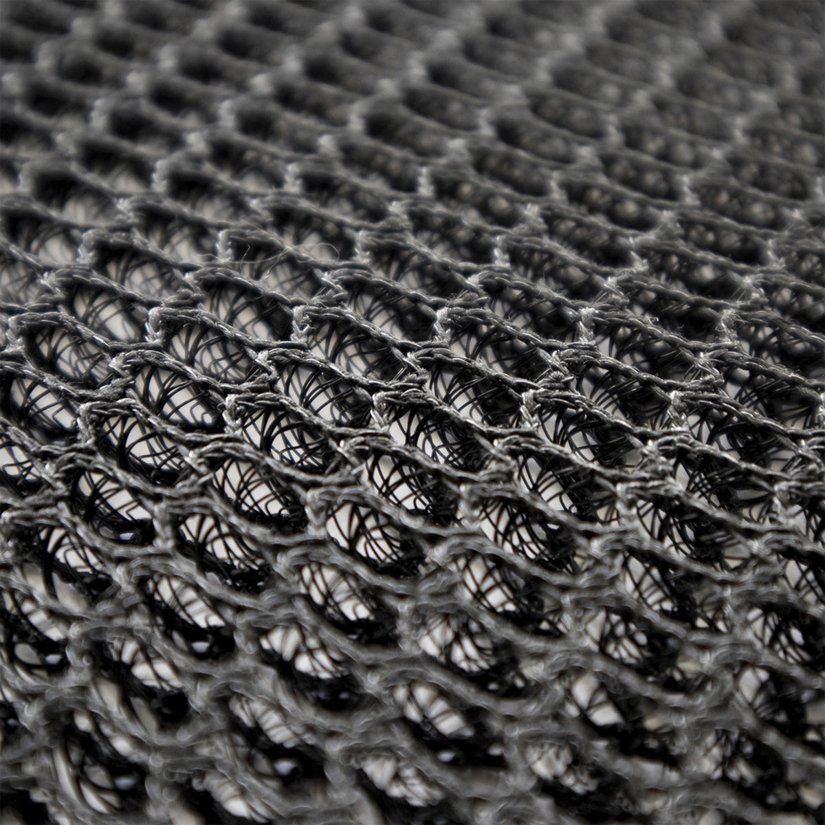 Abstandsgewirke Air Mesh 10 mm Schwarz – Materialansicht für Wohnmobil und Boot