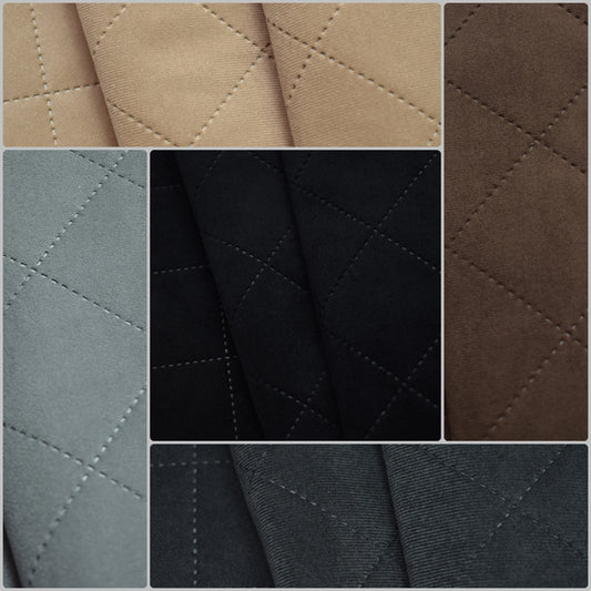 Velours Mikrofaser Geprägt Kaschiert mit Watte und Unterware Meterware