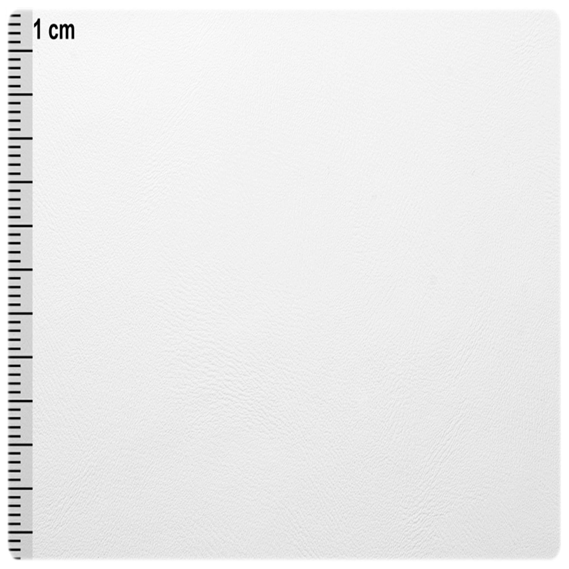 Kunstleder Nappa-Optik in Weiß