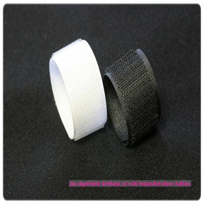 Klettflauschstoff Klettstoff für Polstermöbel usw. Meterware Schwarz 138 cm