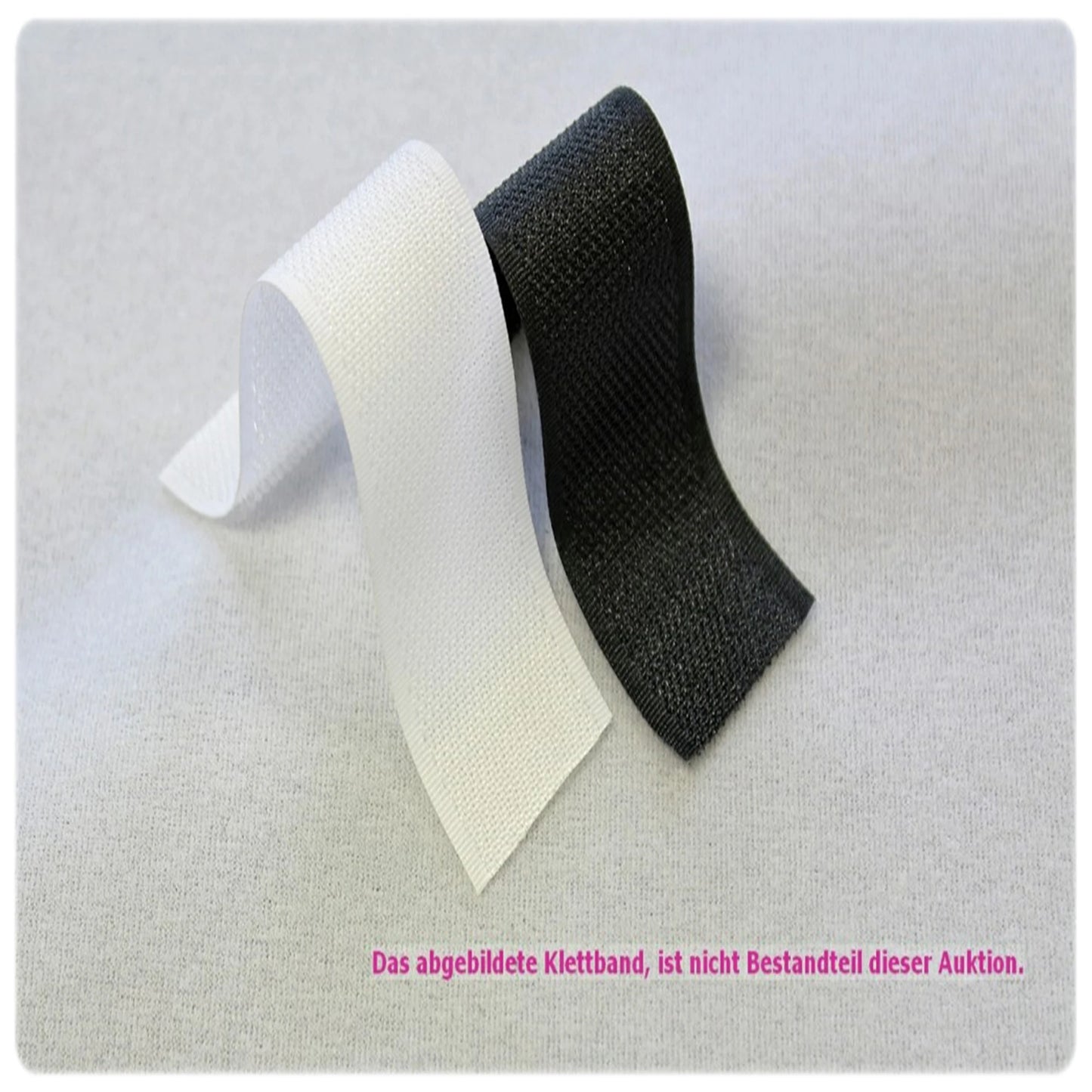 Klettflauschstoff Klettstoff für Polstermöbel usw. Meterware Weiss